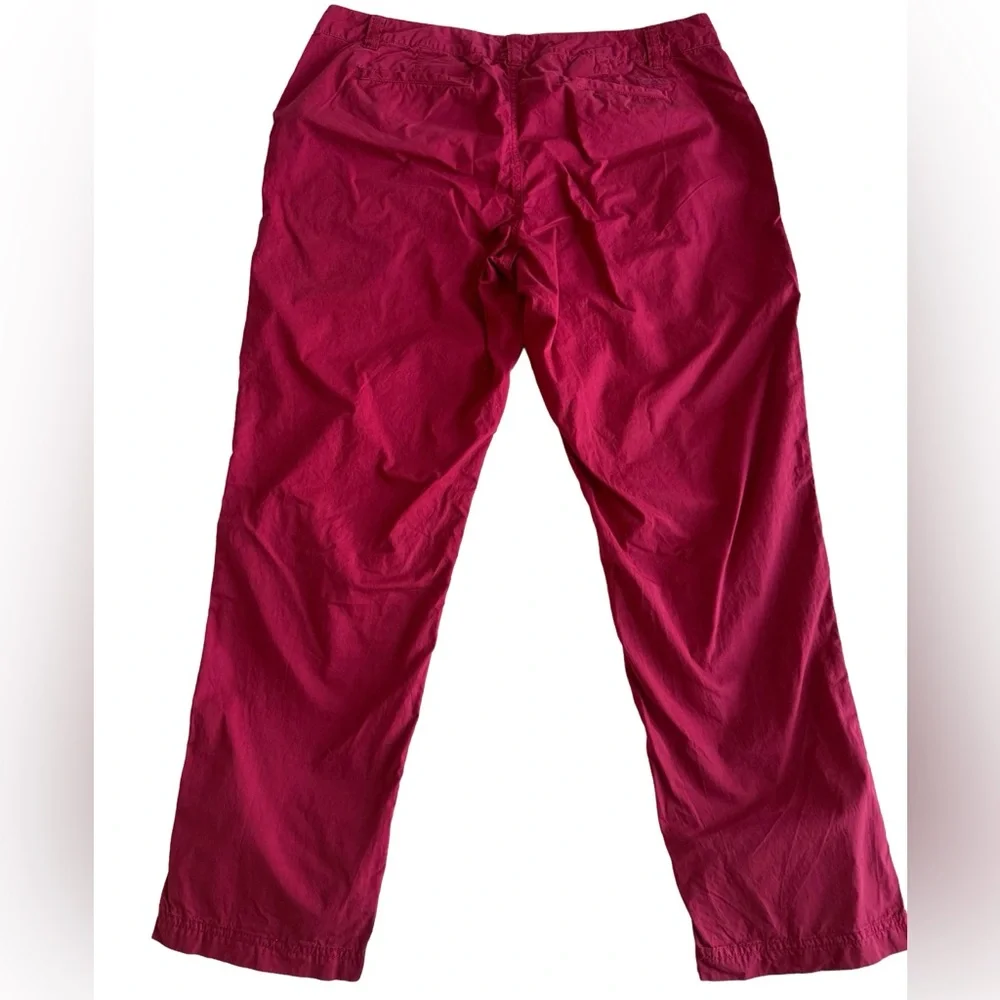 LRL LAUREN JEANS CO Women’s Red Cotton Chino Cotton Straight Leg Pants Sz 14 - Picture 5 of 9